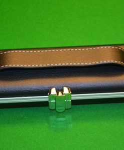 Black One Piece Wide Halo Cue Case