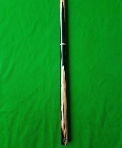 Three Quarter Black and White Ebony Pool Cue