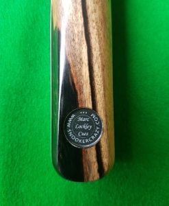Three Quarter Black and White Ebony Pool Cue