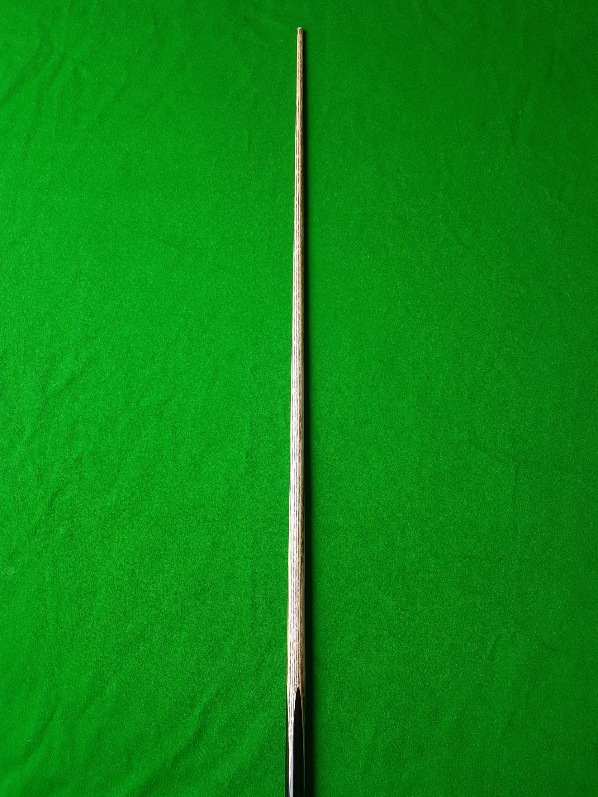 Three Quarter Black and White Ebony Pool Cue