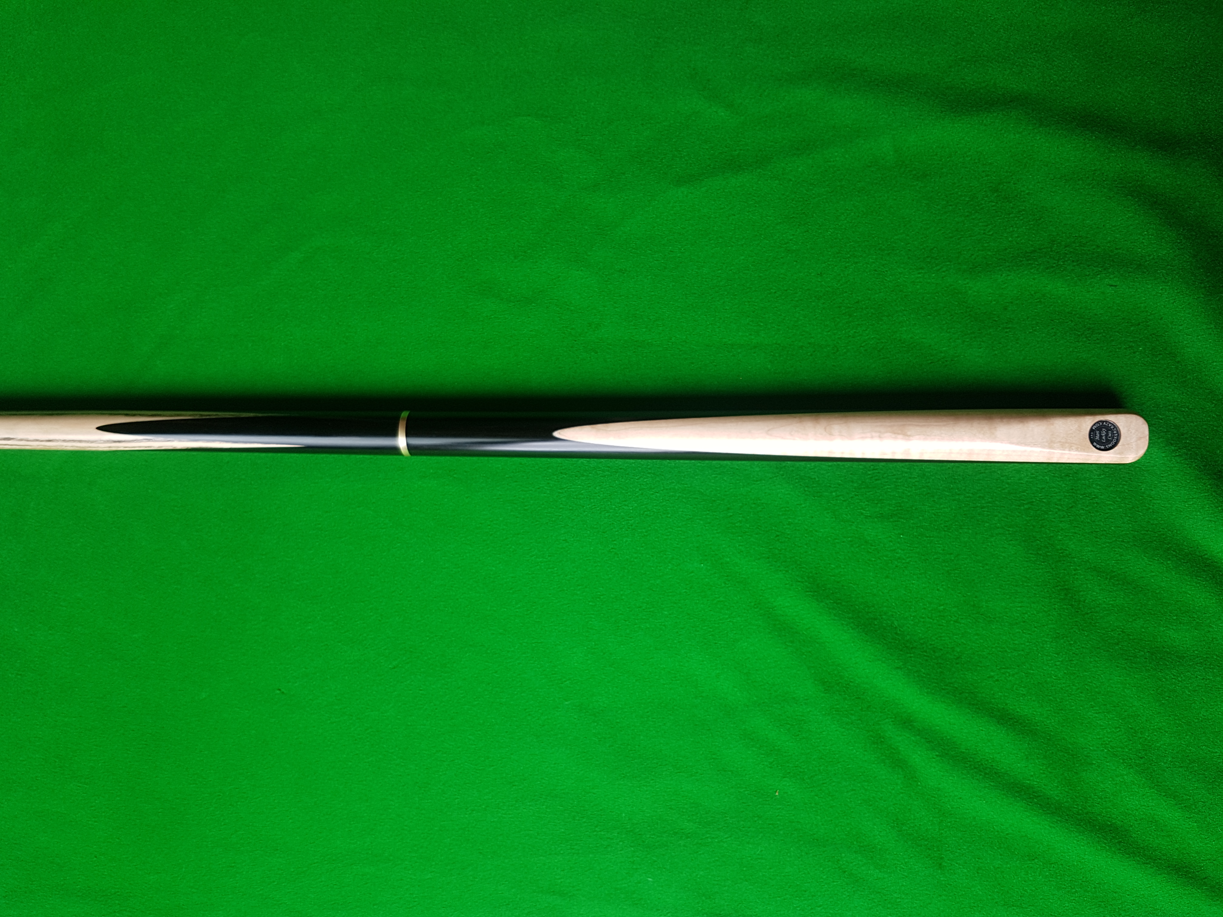Three Quarter Ebony Maple Pool Cue