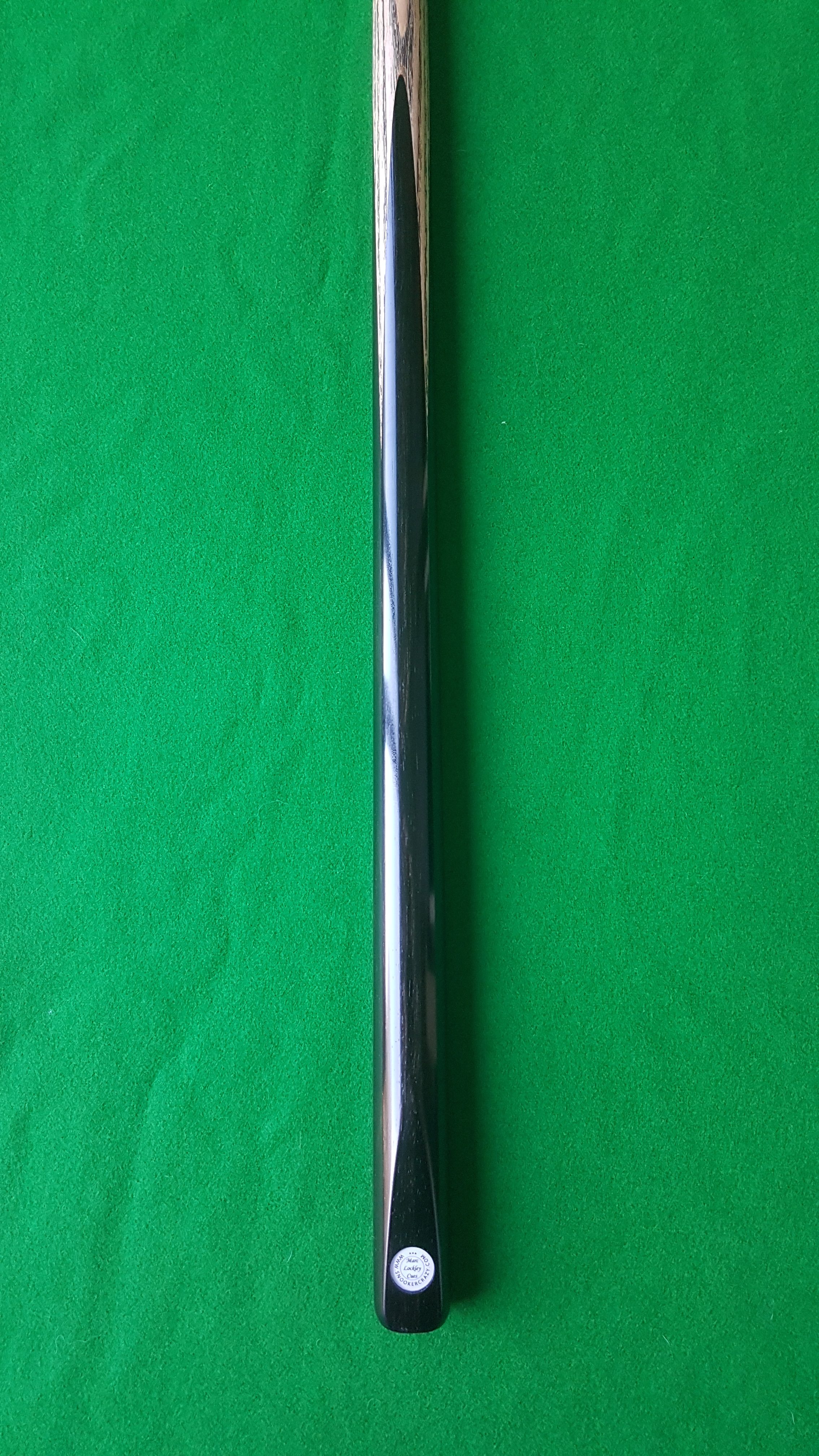1 Piece Ash Pool Cue Ebony Splices 3