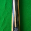 58 Three Quarter Black and White Ebony Snooker Cue 1 CBA25