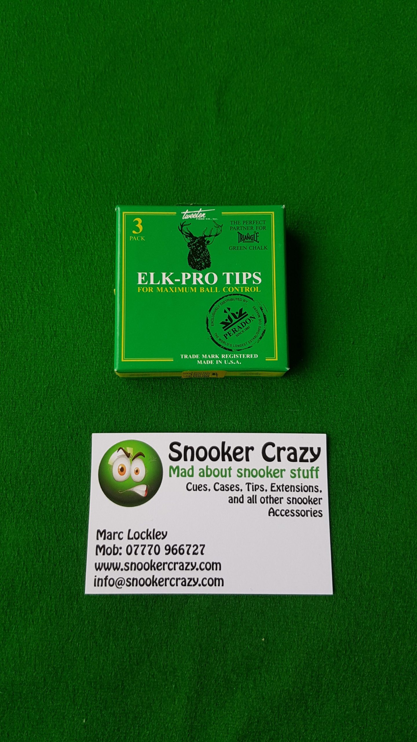 Neu Elkmaster Elk-Pro Tipps Snooker Pool Billiard Stockspitze 
