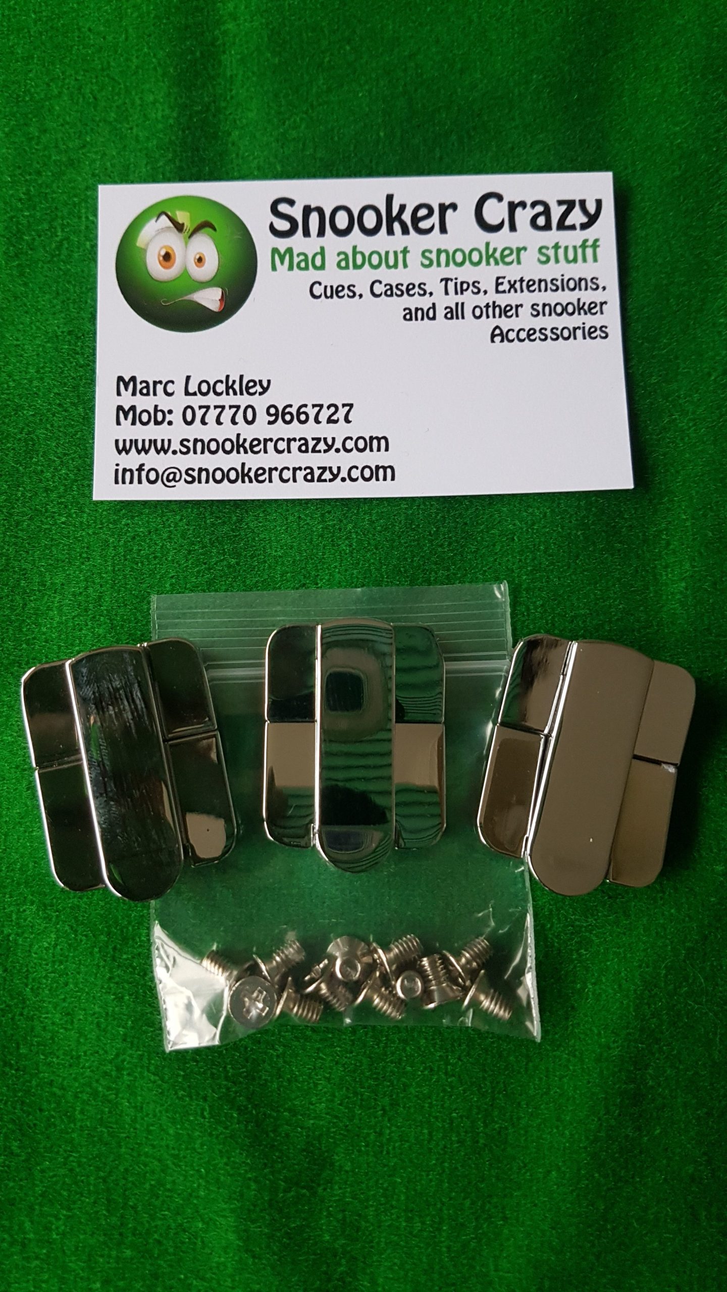 Fasteners Set of 3 Locks Cue Case Catches Clips 