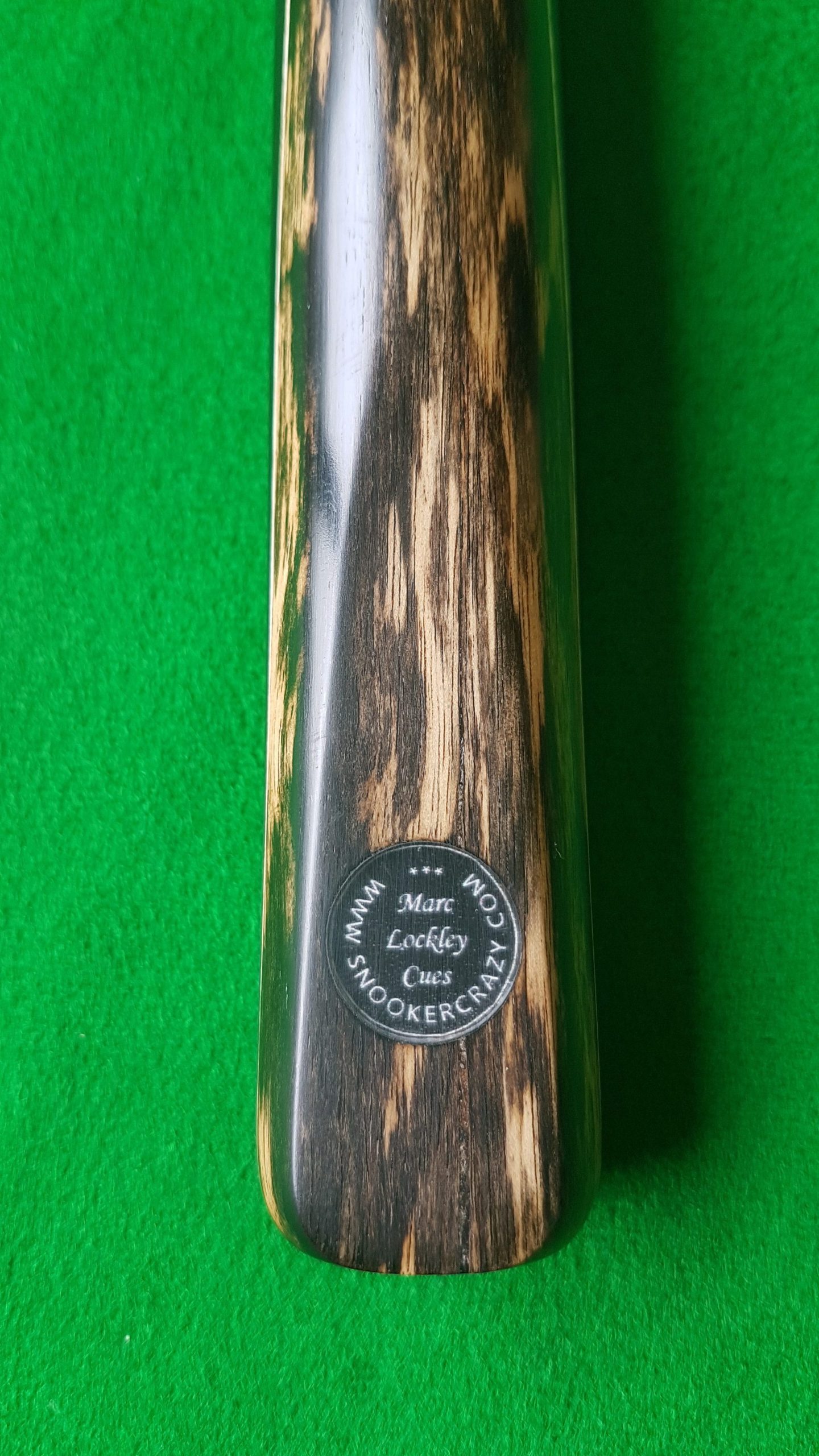 57 Three Quarter Black Foxwood Ebony Snooker Cue CBA17 1
