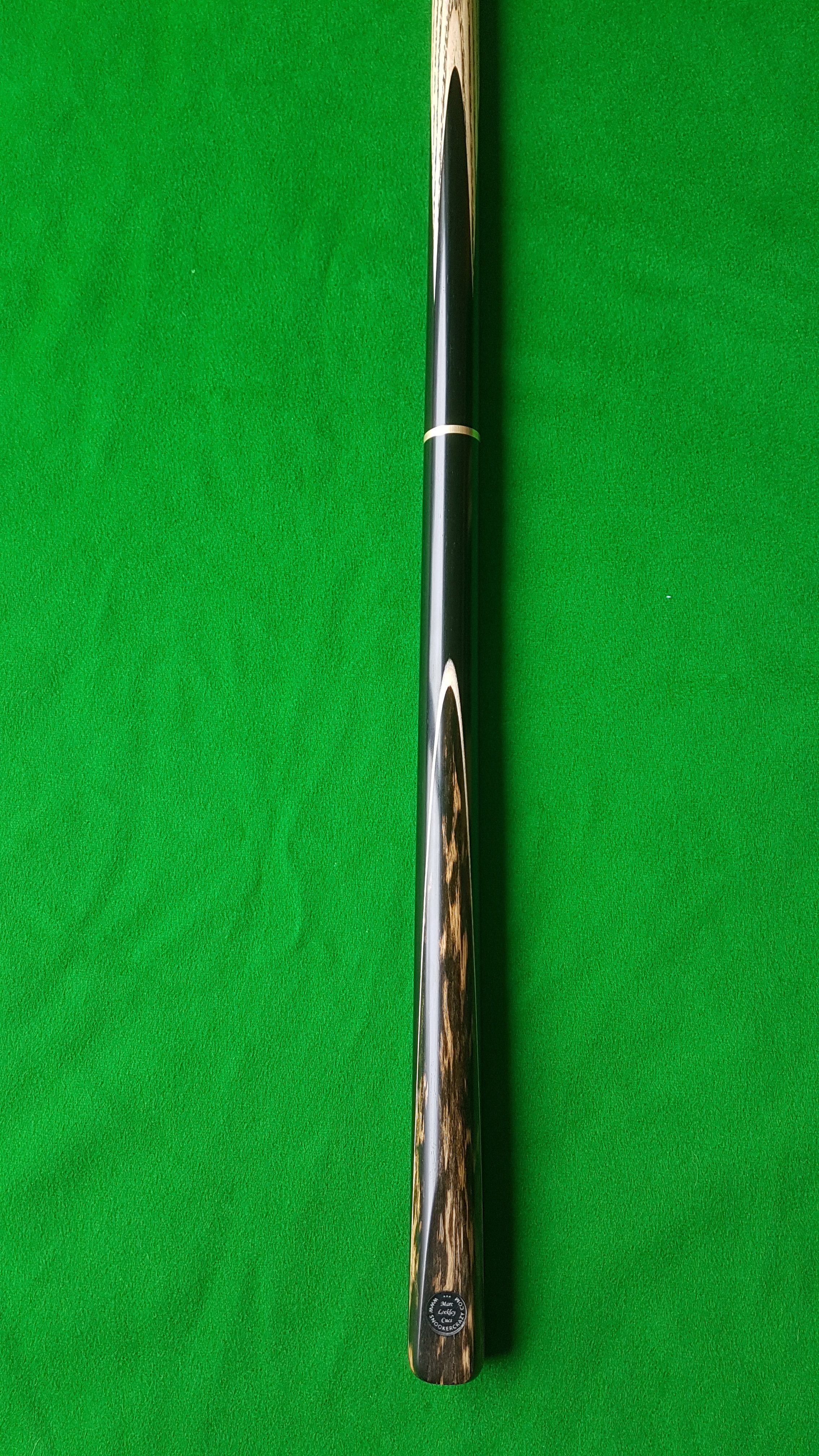 57 Three Quarter Black Foxwood Ebony Snooker Cue