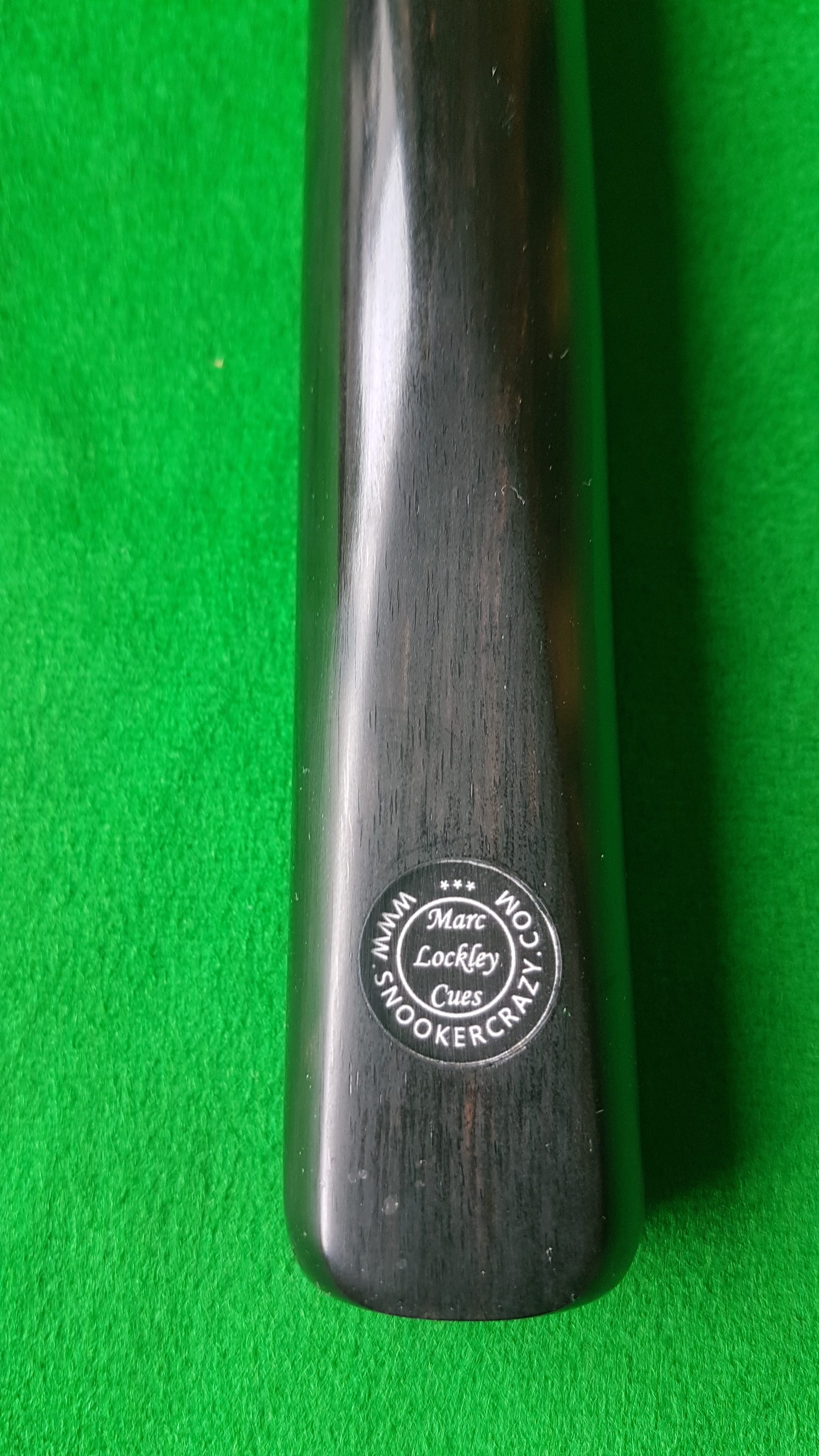 58 Three Quarter Ebony Butt Snooker Cue