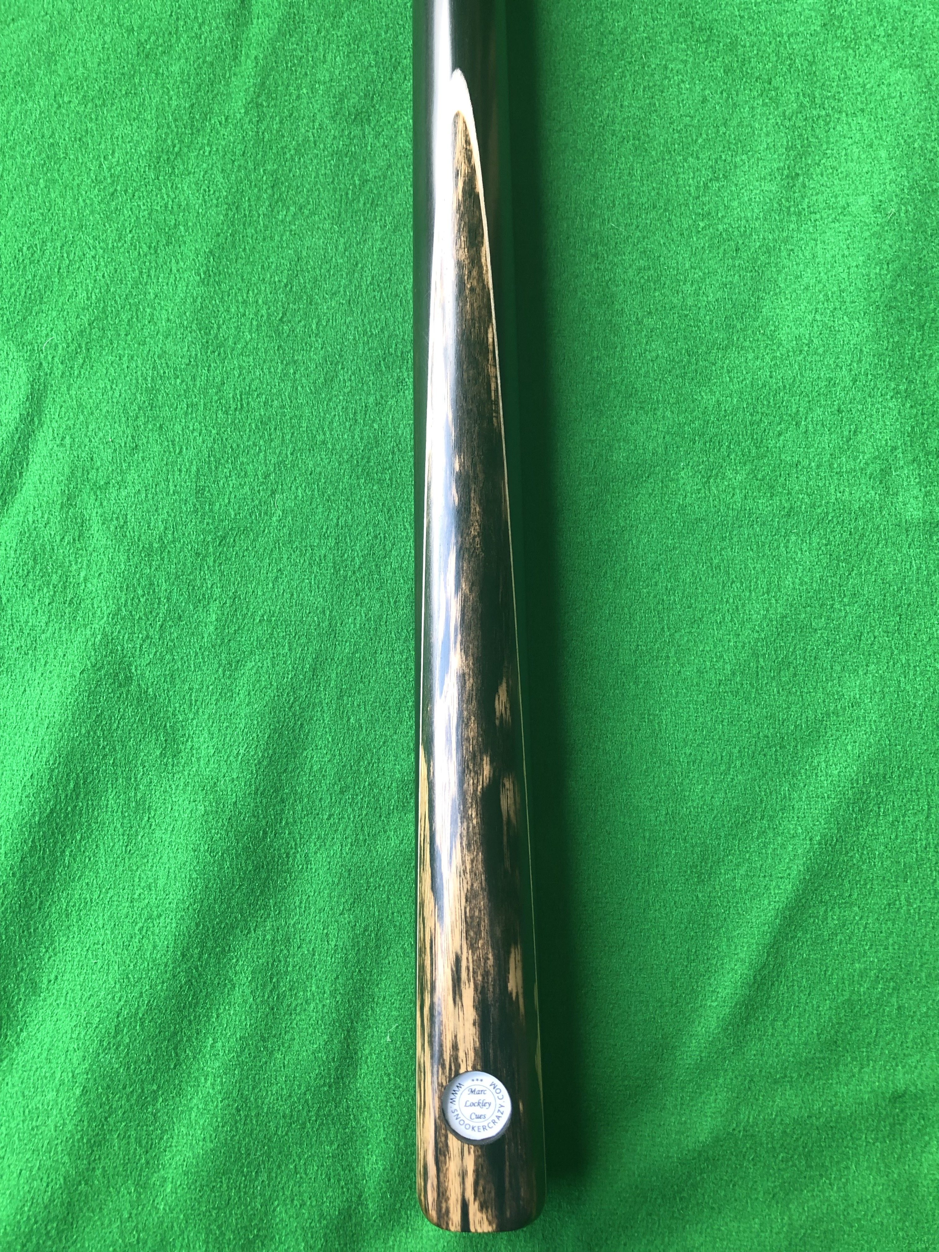 62 Three Quarter Black Foxwood Ebony Snooker Cue