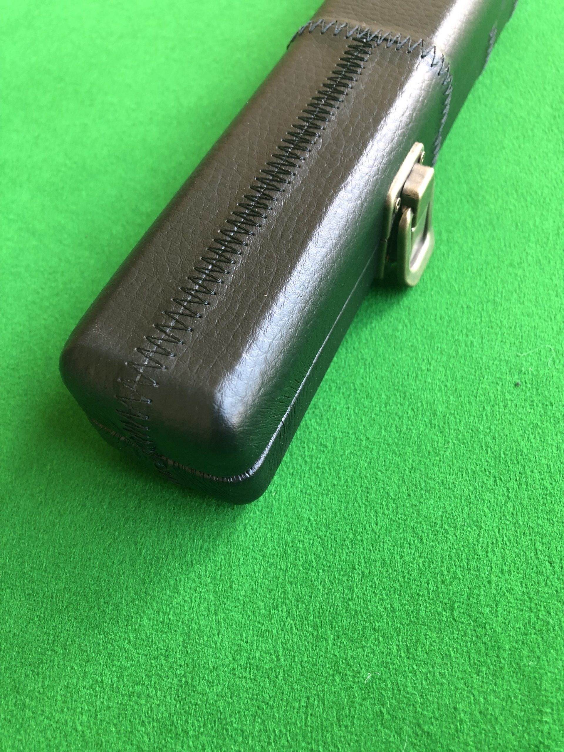 One Piece Black Patchwork Cue Case Handmade Snooker Cues Pool Cues