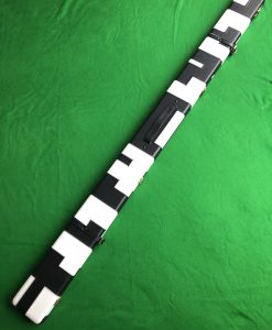One Piece Black and White Patchwork Cue Case 6004 4