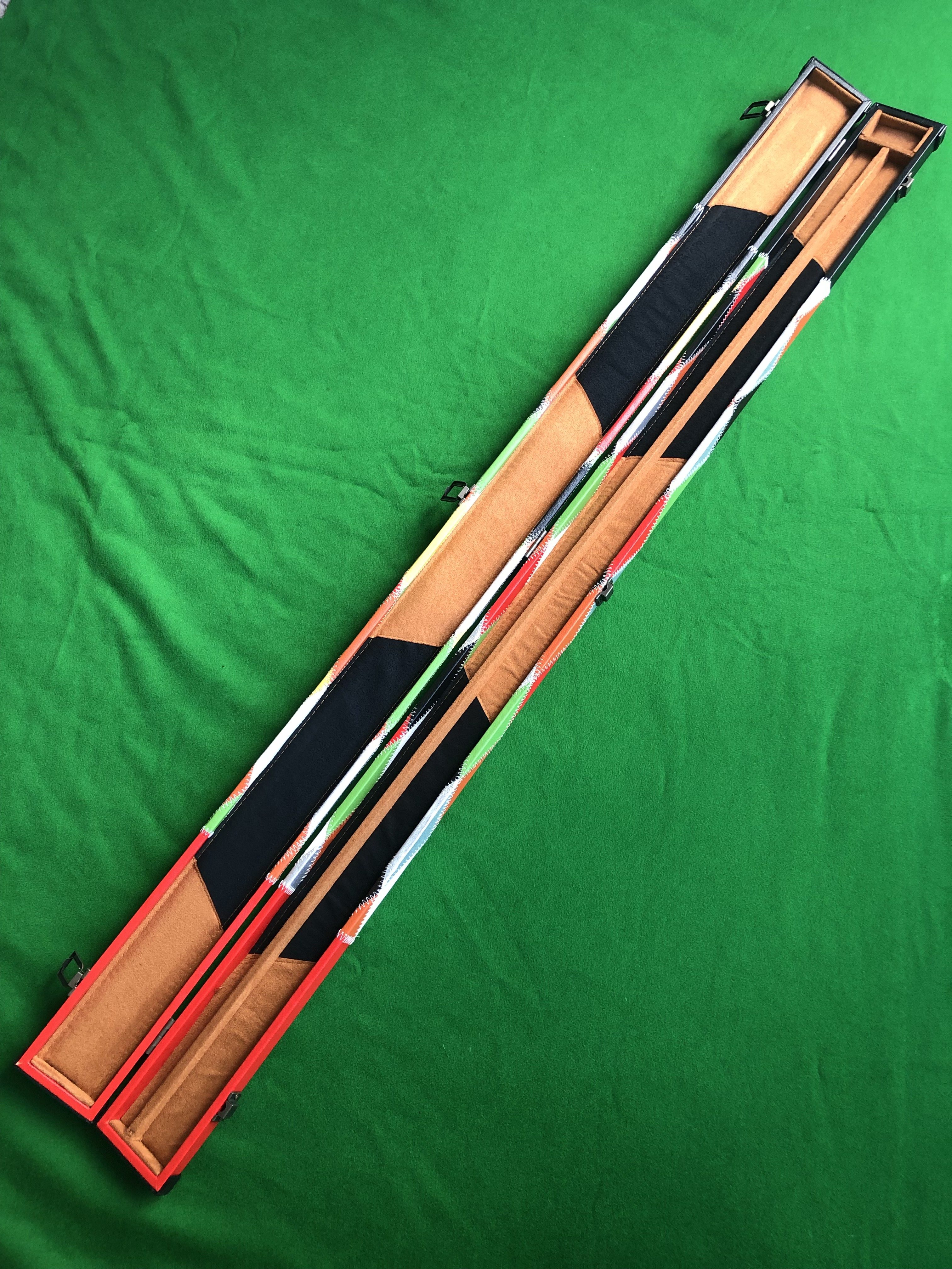 Three Quarter Harlequin Cue Case 2 Channel