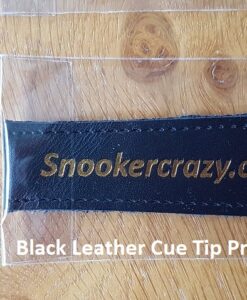 Black Leather Cue Tip Protector