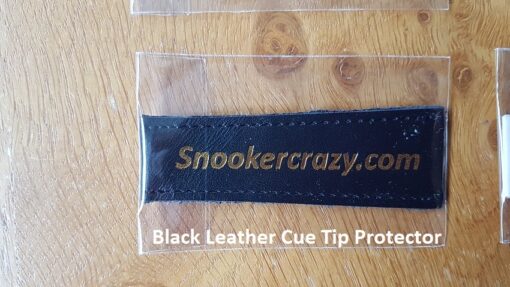 Black Leather Cue Tip Protector