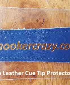 Blue Leather Cue Tip Protector