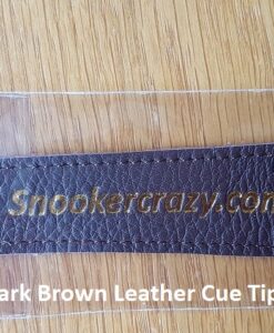 Dark Brown Leather Cue Tip Protector