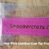 Hot Pink Leather Cue Tip Protector