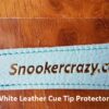 Tan Leather Cue Tip Protector
