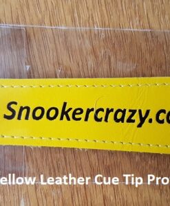 Yellow Leather Cue Tip Protector